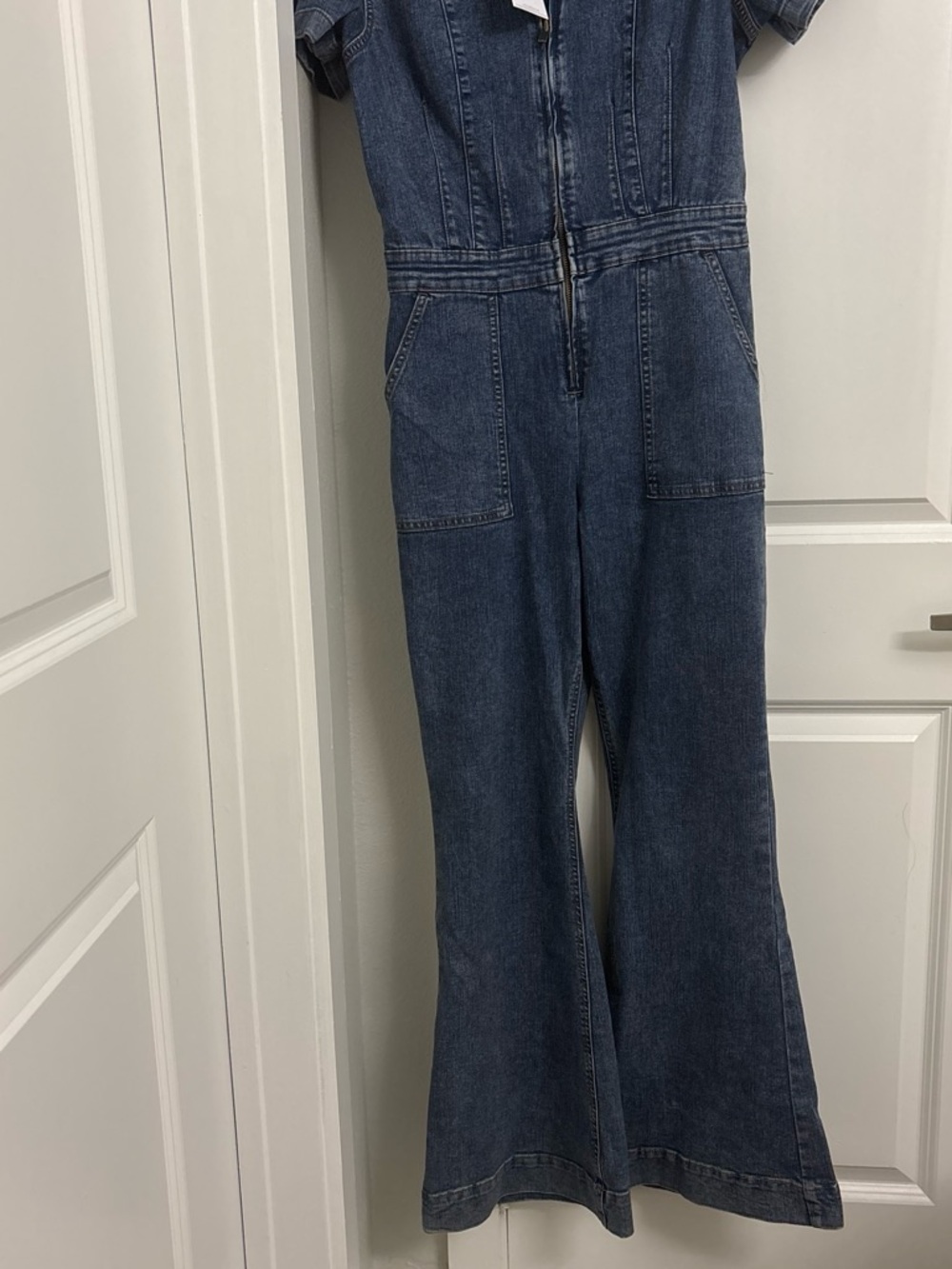 Jessica Simpson Dark Blue Denim Jean Overalls Jumpsuit